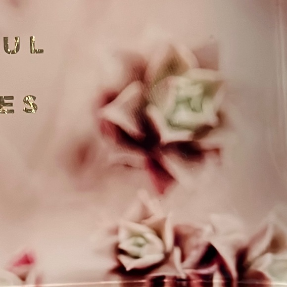 “Collect beautiful memories” metallic on succulent pattern glass tray/gold back - Picture 4 of 5